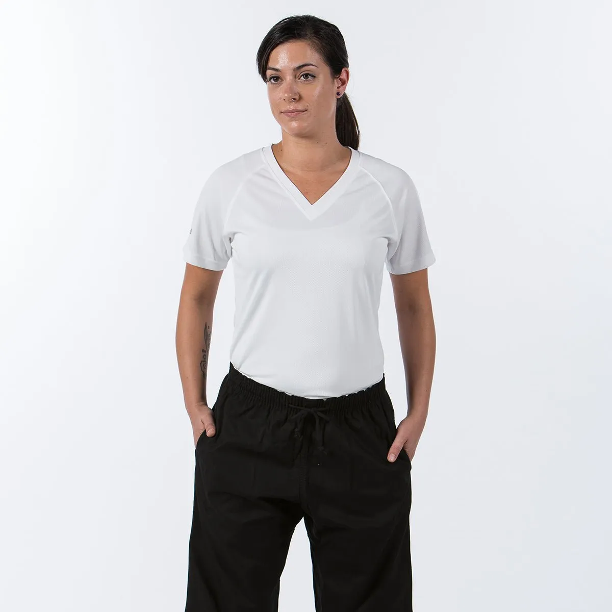 10 oz. Middleweight Brushed Cotton Elastic Waist Pants - Black