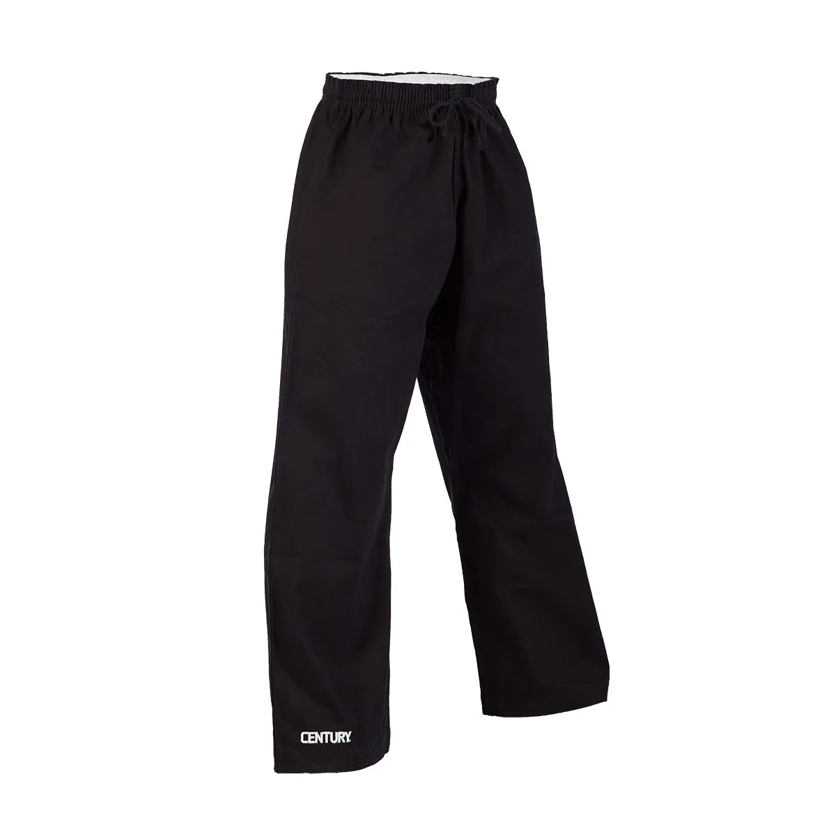 10 oz. Middleweight Brushed Cotton Elastic Waist Pants - Black