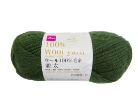 100% Wool Yarn Regular Thick Moss Green