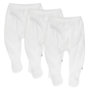 3-Pack Organic Cotton Footed Pants