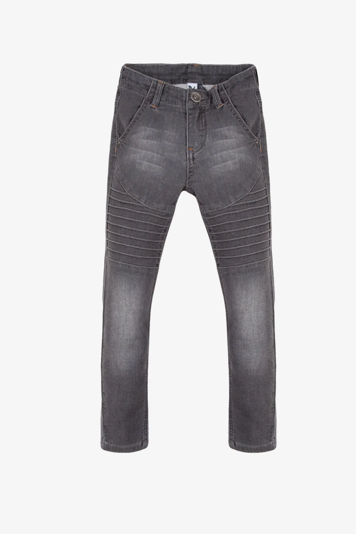 3pommes Boys Grey Moto Skinny Jeans (Size 12 left)