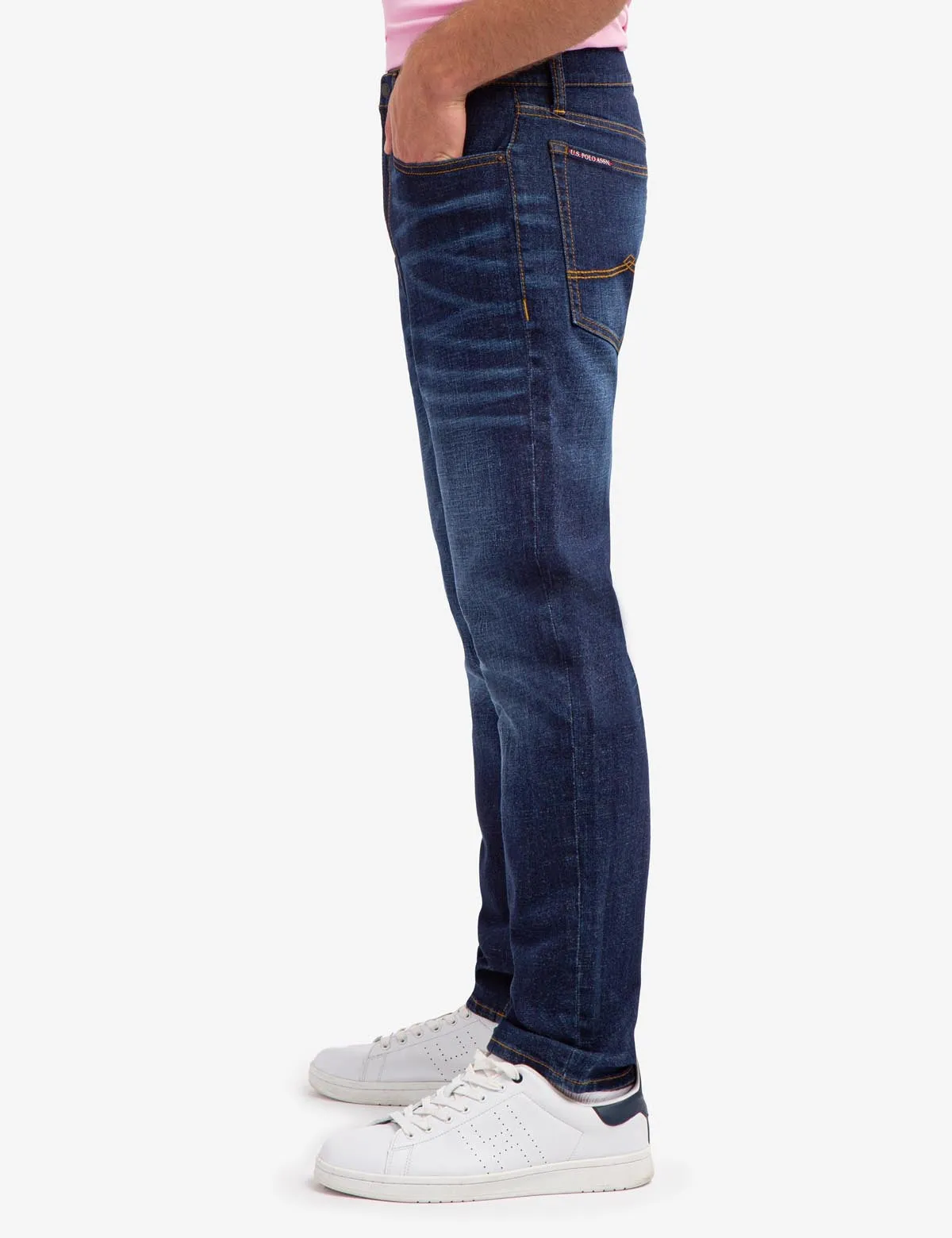 5 POCKET ATHLETIC FIT JEANS