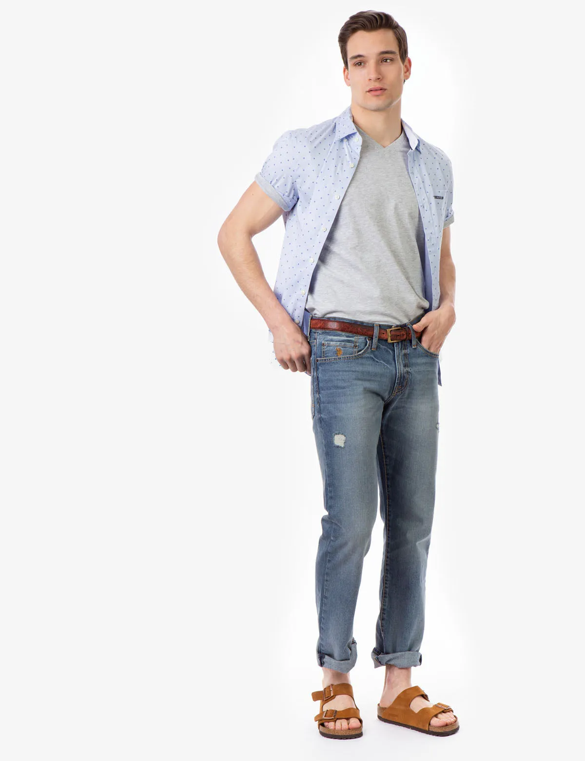 5 POCKET RIGID STRAIGHT FIT JEANS