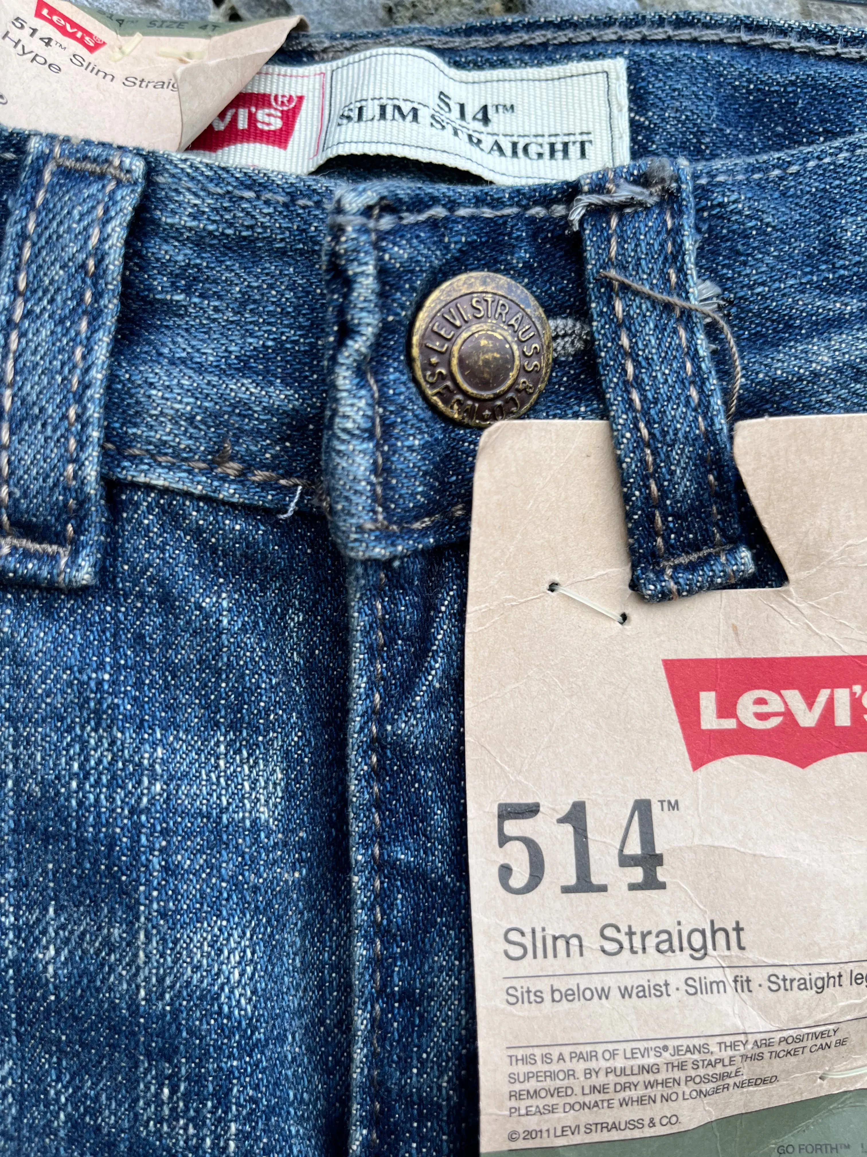 514 Levi’s slim straight jeans 4y (104cm)