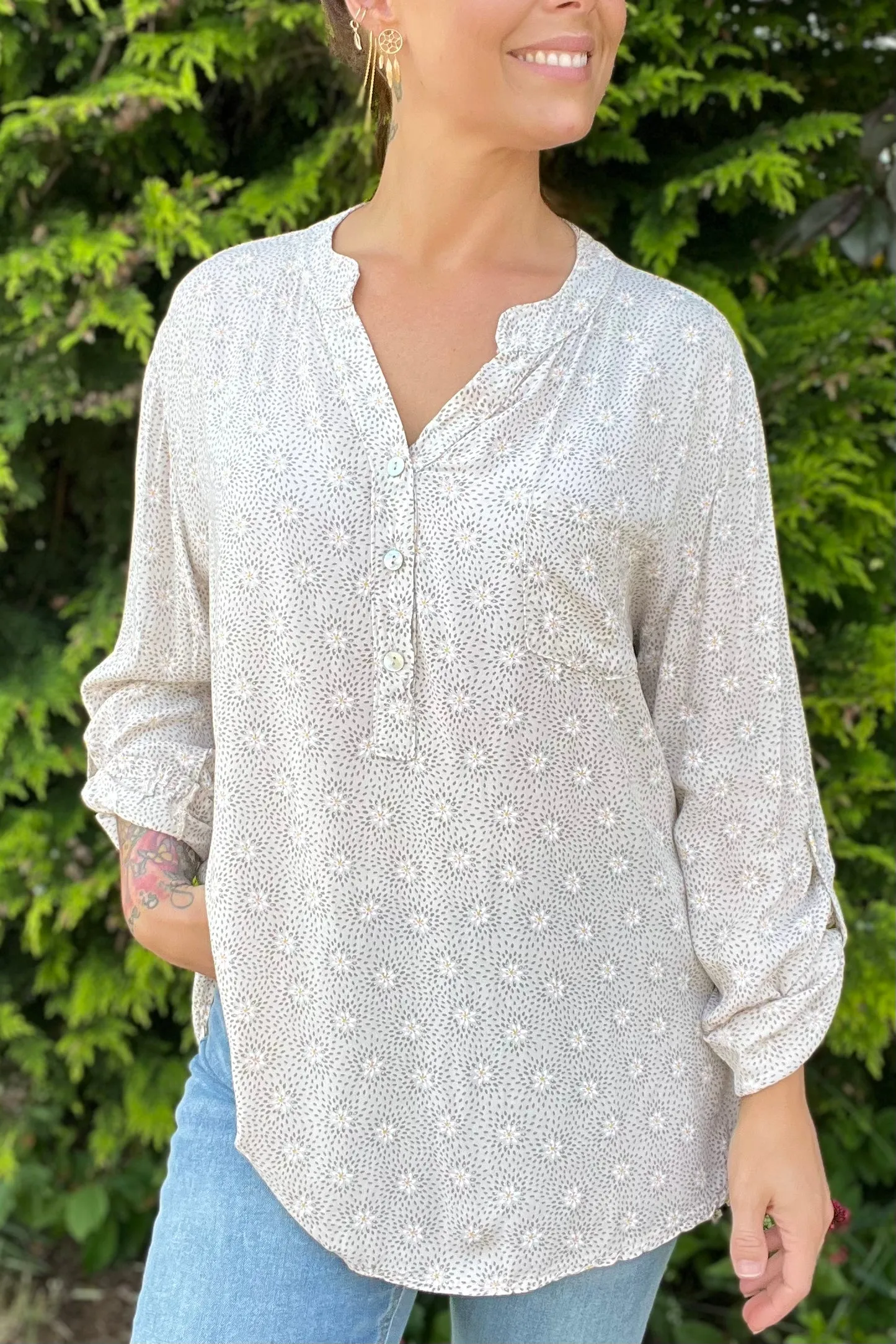 8053 Shirt | Magurit Sabbia | Skjorte fra Marta du Chateau