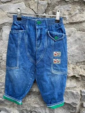 80s lined mum jeans 12-18m (80-86cm)