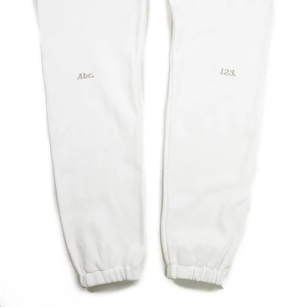 Abc. 123. Sweatpants (Selenite)