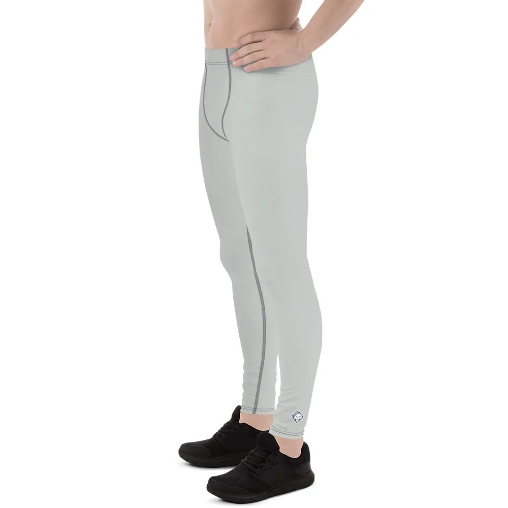 Active Chic: Men's Solid Color Workout Leggings - Smoke