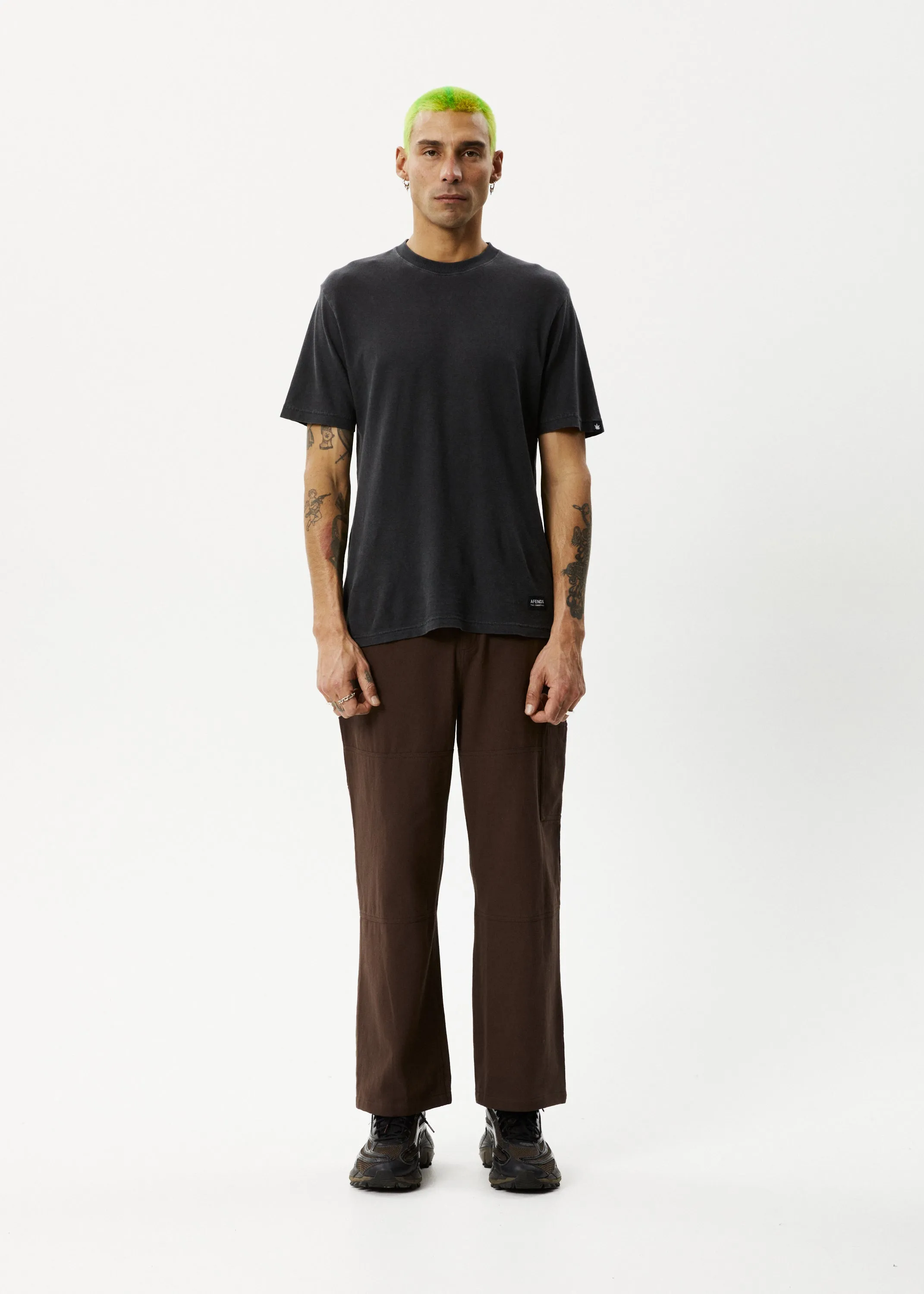 AFENDS Mens Richmond - Carpenter Pants - Coffee