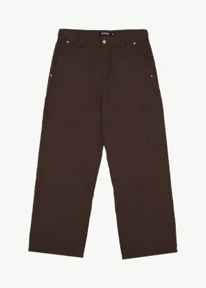 AFENDS Mens Richmond - Carpenter Pants - Coffee