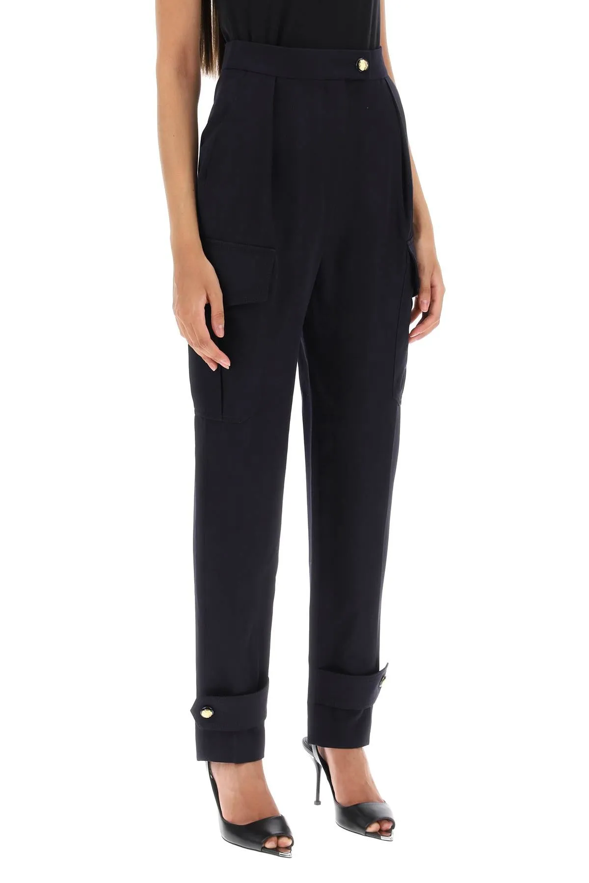 Alexander Mcqueen Wool Cotton Cargo Pants (Size - 40)