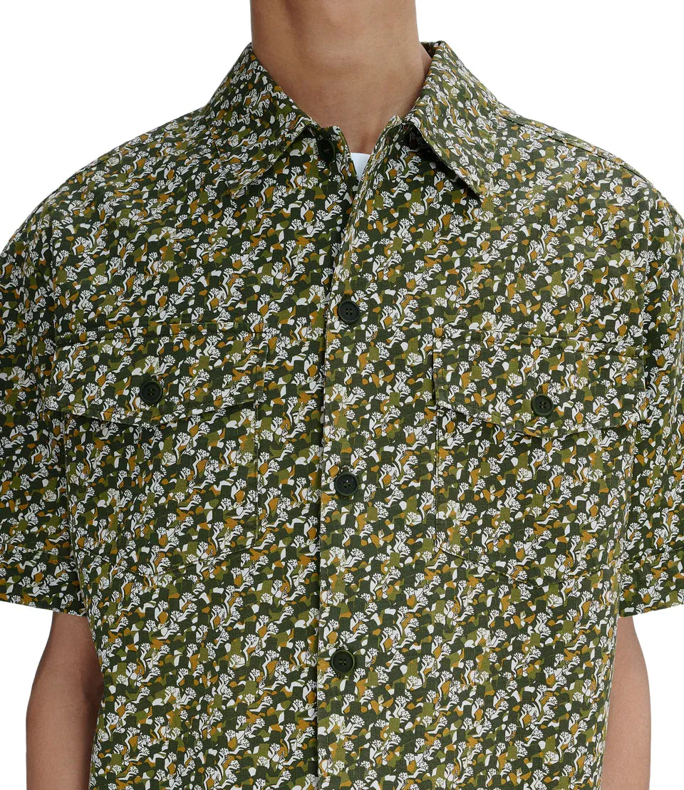 A.P.C x Liberty Chris short-sleeve shirt Khaki