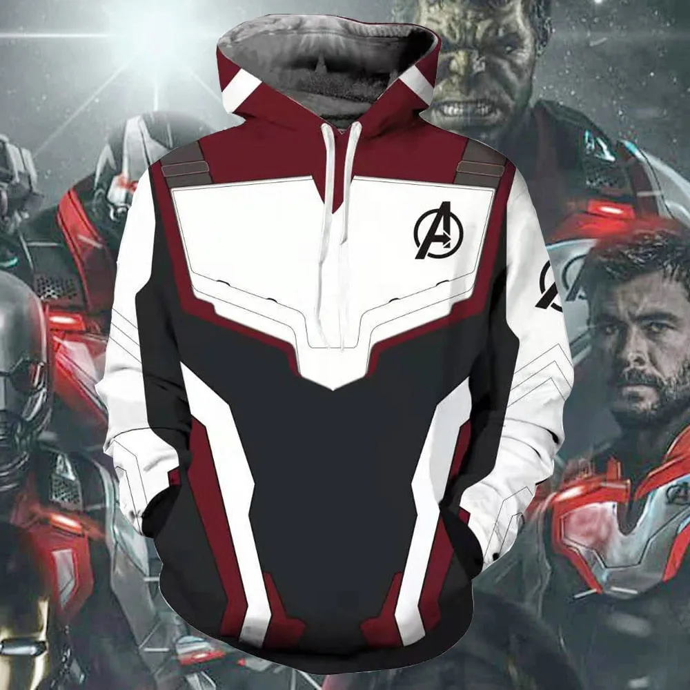 Avengers Endgame 4 Quantum Realm 3D Print Hoodies Men women Fitness Pullover Sweatshirts Coat Cosplay Costume Streetwear