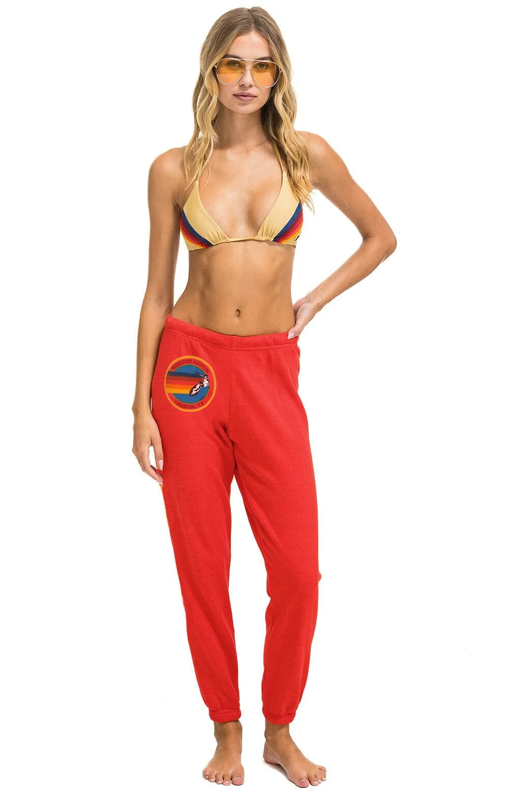 AVIATOR NATION AUSTIN  SWEATPANTS - RED