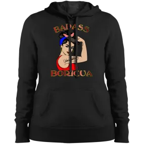 Badass Unbreakable Boricua (XS-4XL) Ladies' Pullover Hoodie