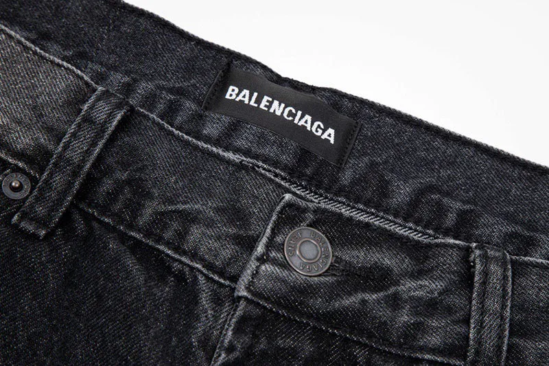 Balenciaga Men's Relaxed Jeans in Black