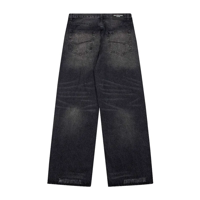 Balenciaga Men's Relaxed Jeans in Black