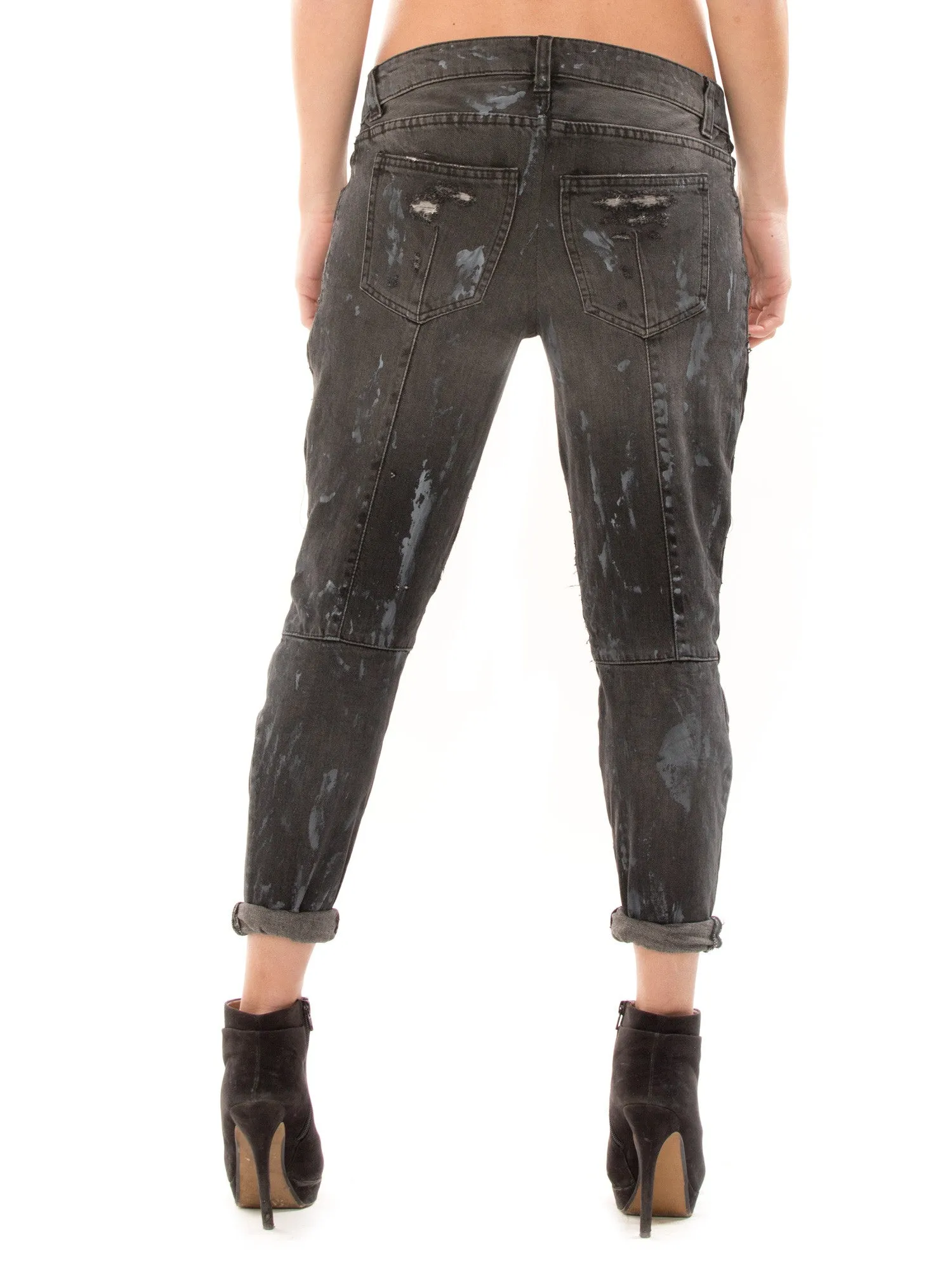 Balmain Distressed Biker Jeans