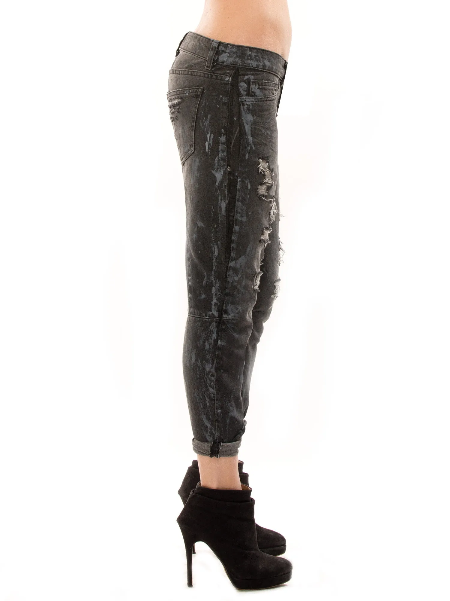 Balmain Distressed Biker Jeans