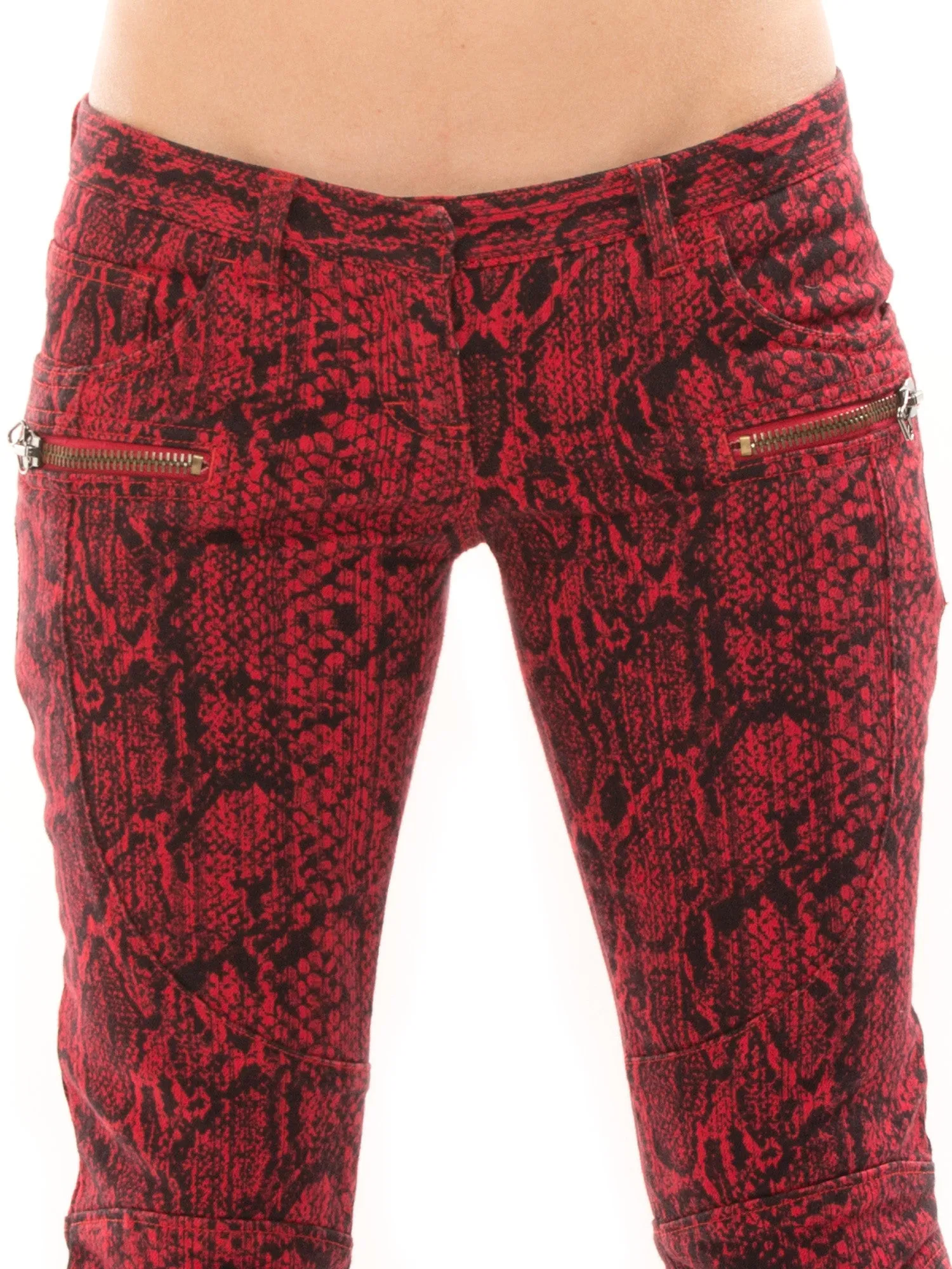 Balmain Red Jeans