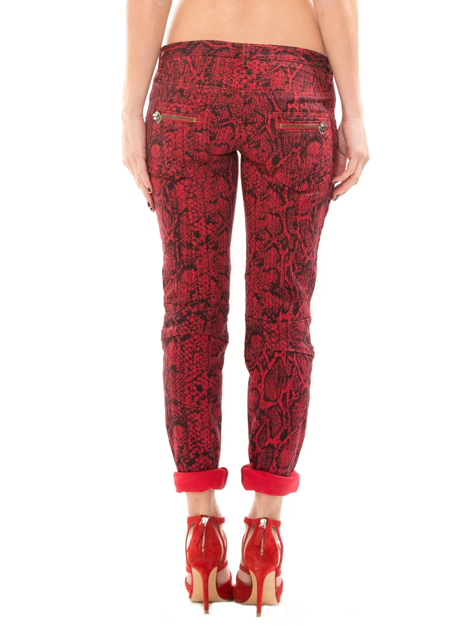 Balmain Red Jeans