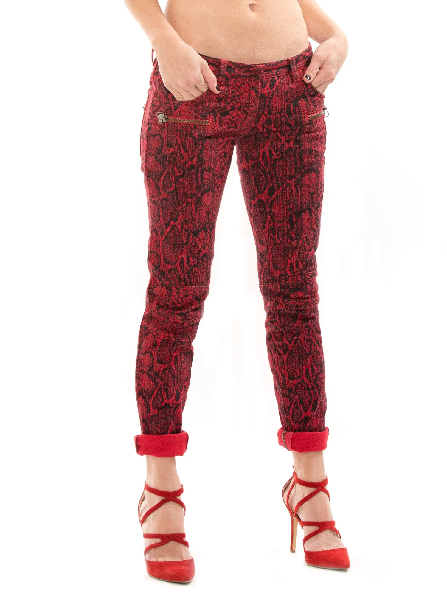 Balmain Red Jeans