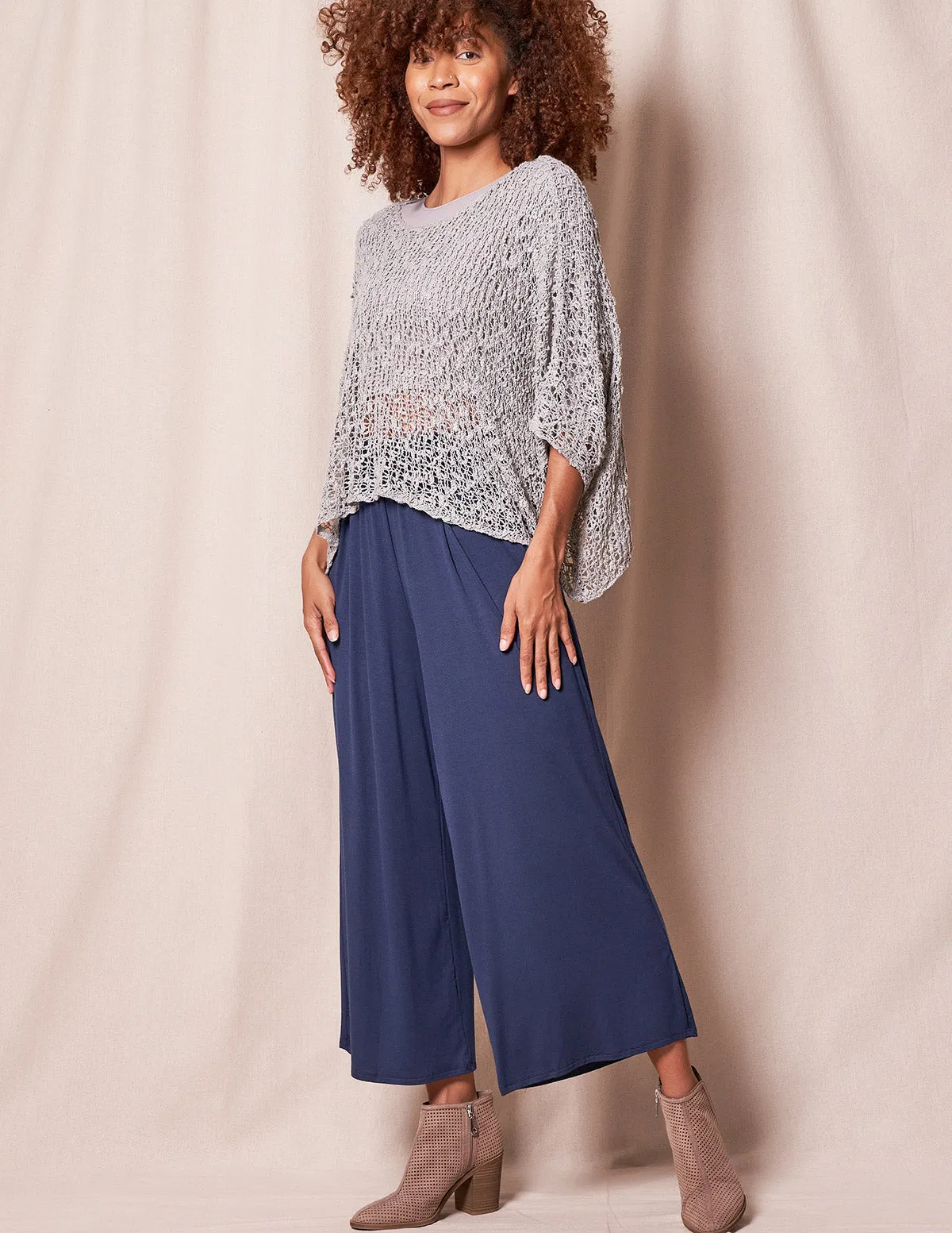 Bamboo Flowy Crop Pants