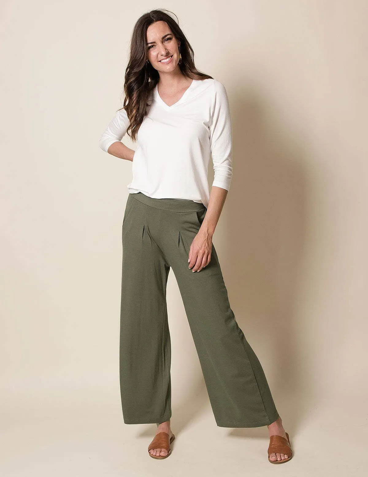 Bamboo / Organic Cotton Flowy Pants - As-Is-Clearance - Large Only