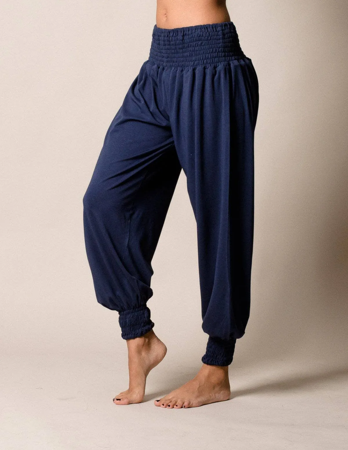 Bamboo / Organic Cotton Taj Pants - Indigo Blue