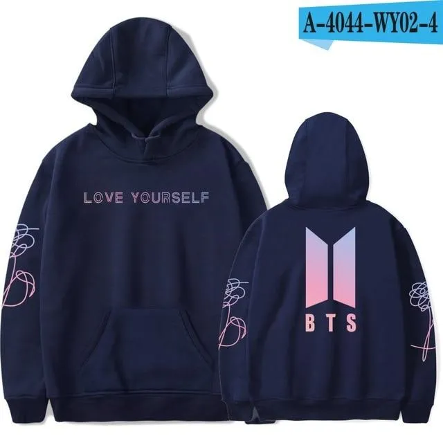 Bangtan Boys Fashion Women and Men Love Yourself Harajuku Cap Sweatshirt