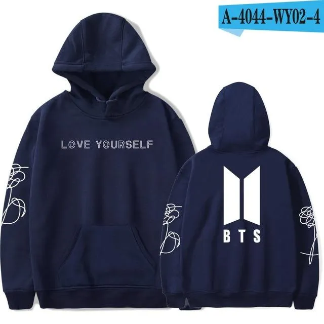 Bangtan Boys Fashion Women and Men Love Yourself Harajuku Cap Sweatshirt