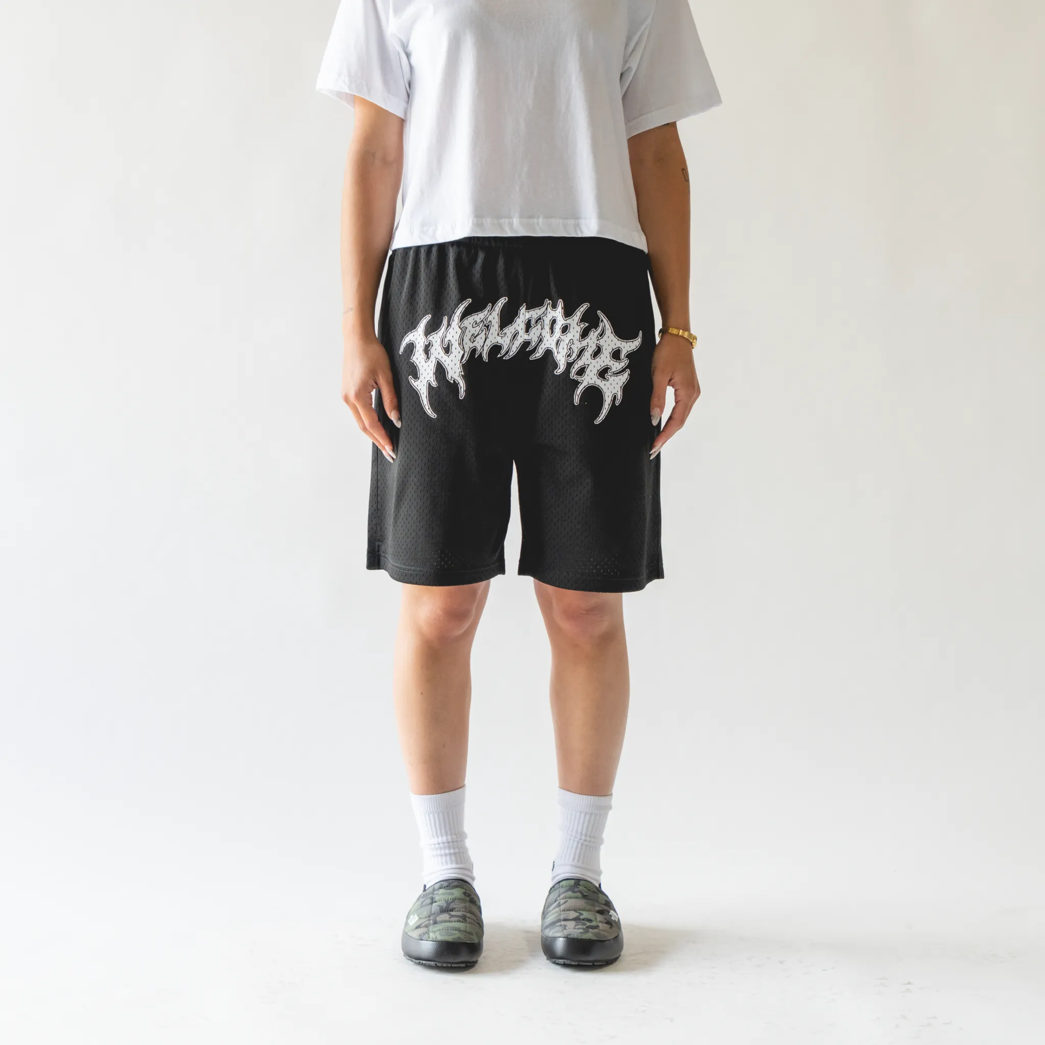 Barb Mesh Shorts - Black