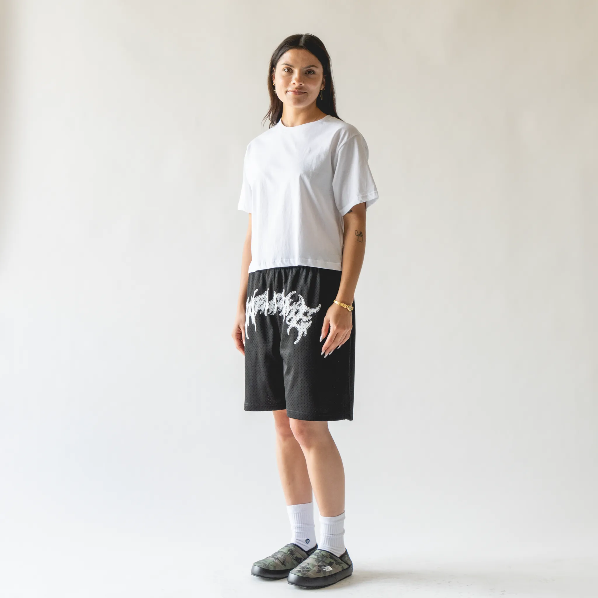 Barb Mesh Shorts - Black