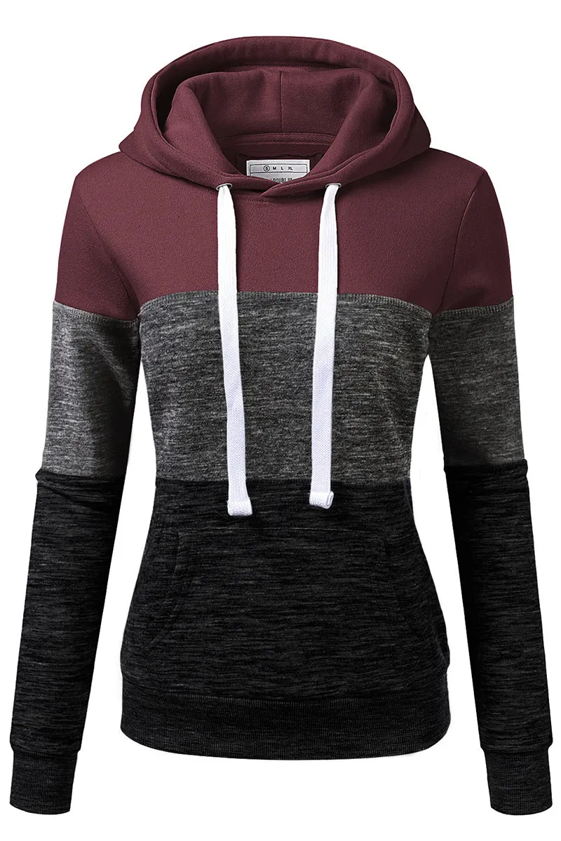 BASIC LIGHTWEIGHT PULLOVER HOODIE SWEATSHIRT FOR WOMEN