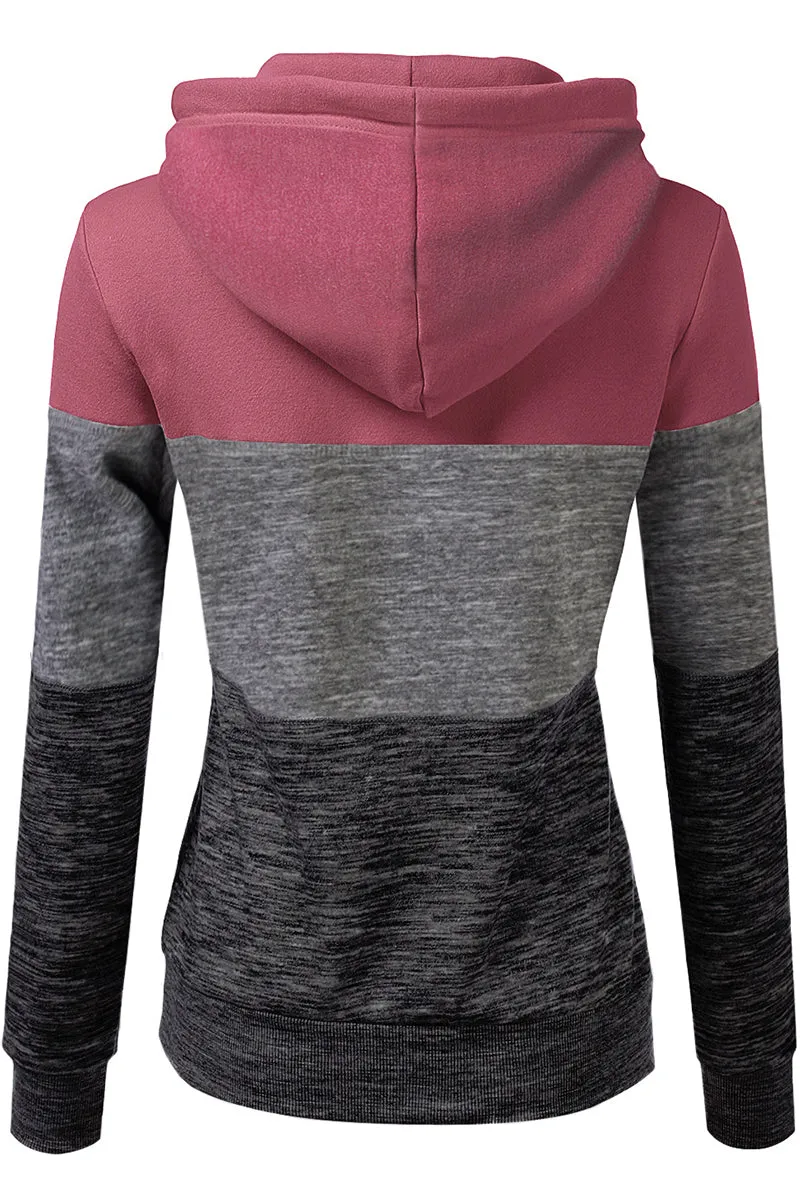 BASIC LIGHTWEIGHT PULLOVER HOODIE SWEATSHIRT FOR WOMEN