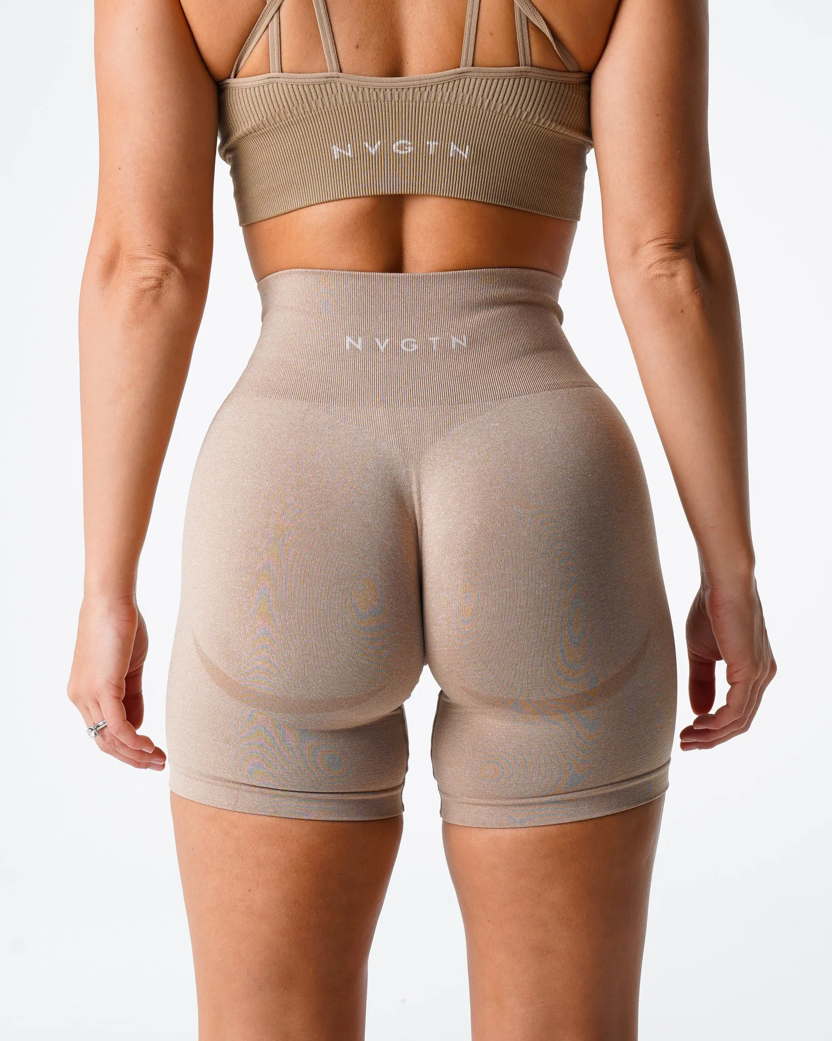 Beige Contour Seamless Shorts