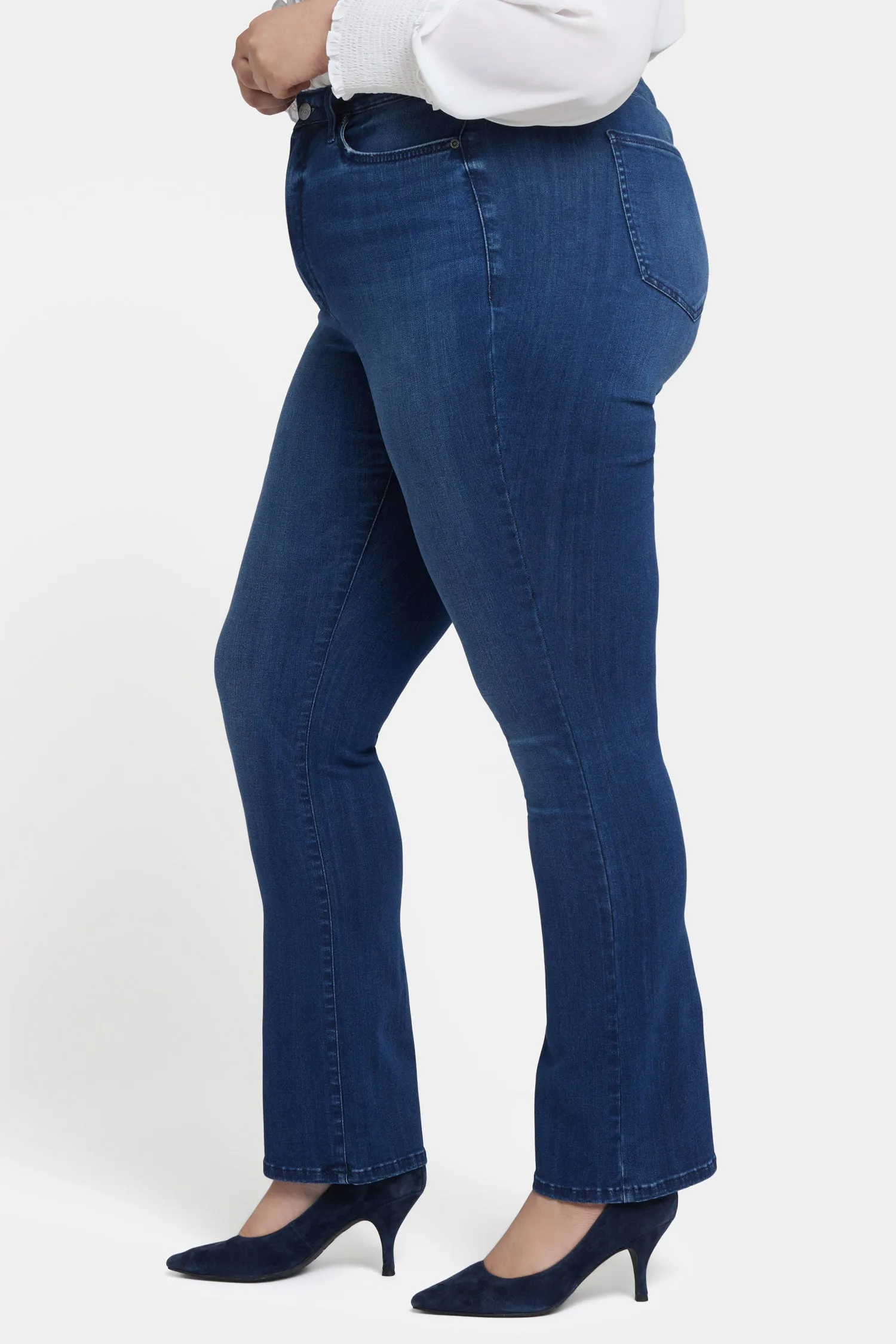 Billie Mini Bootcut Jeans In Plus Size - Moonlight