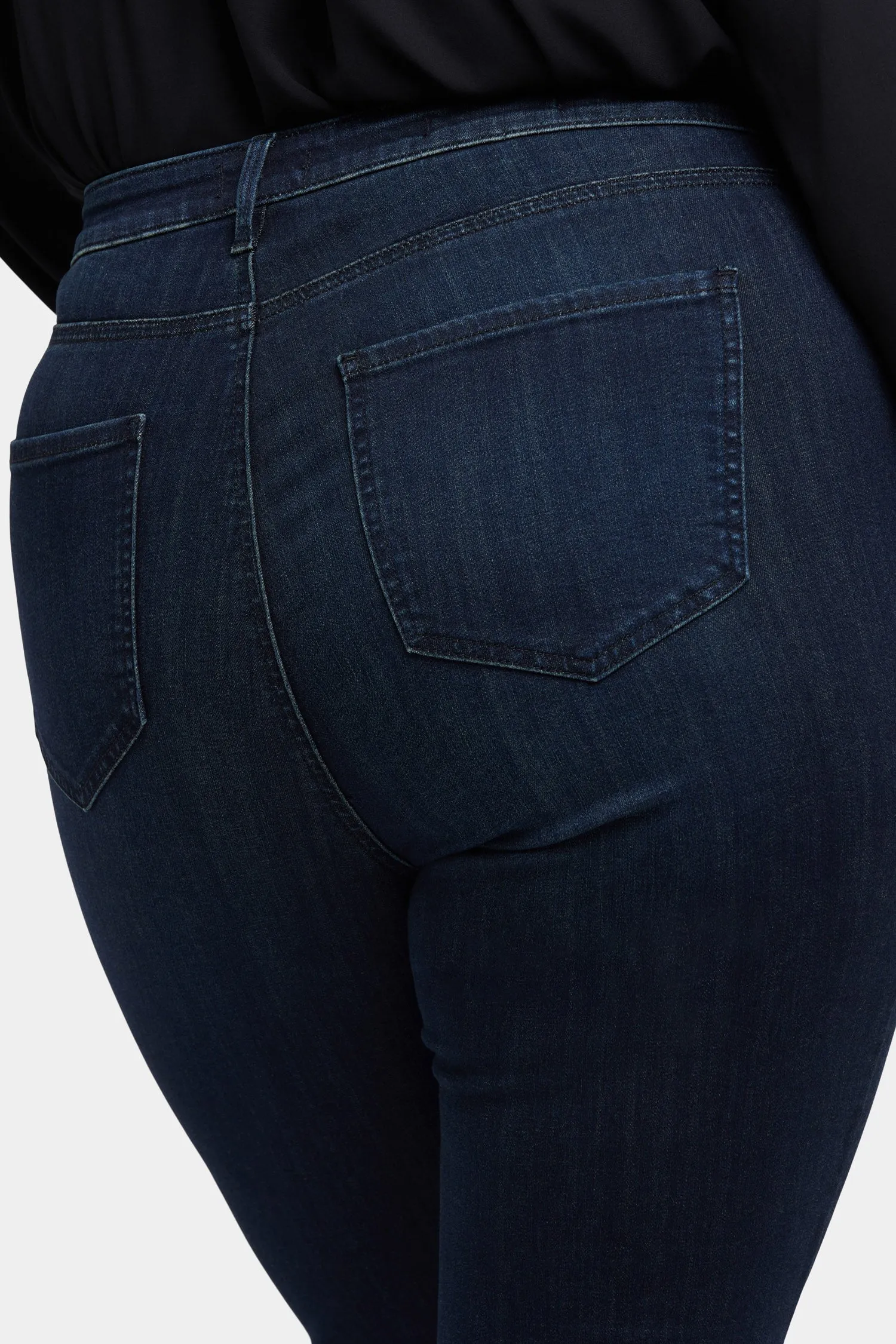 Billie Mini Bootcut Jeans In Plus Size - Obsidian Blue