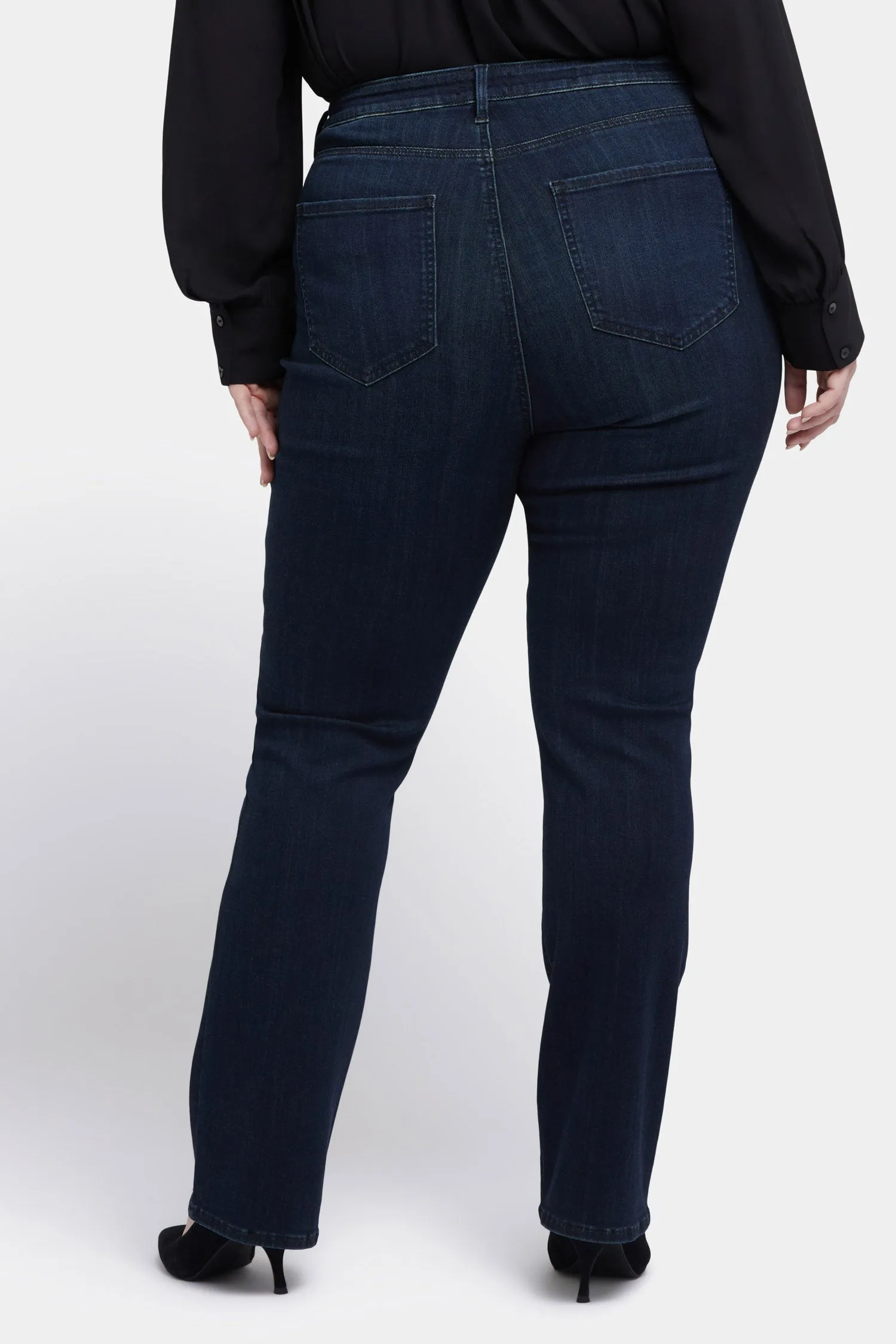 Billie Mini Bootcut Jeans In Plus Size - Obsidian Blue