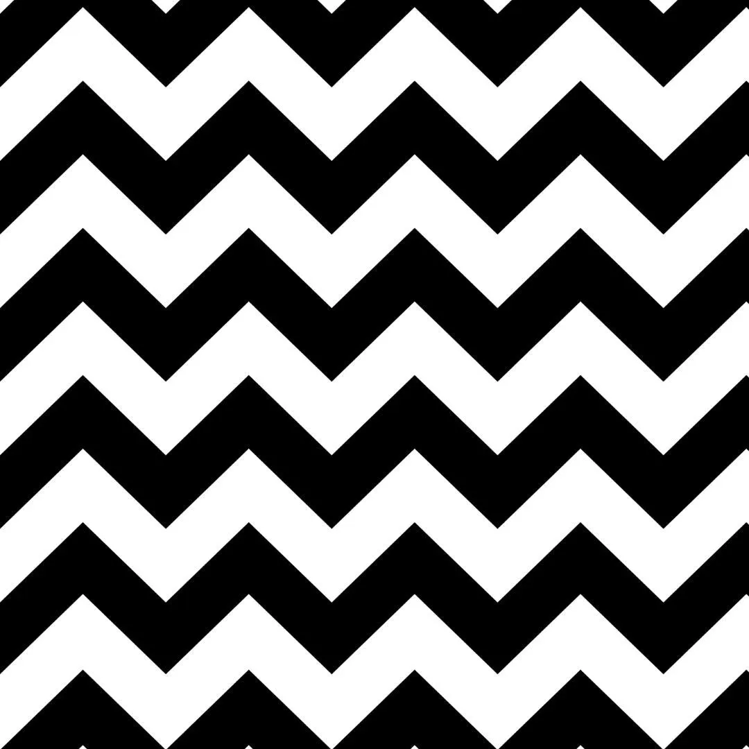 Black & White Chevron Pattern Wall Wallpaper, Thick Lines