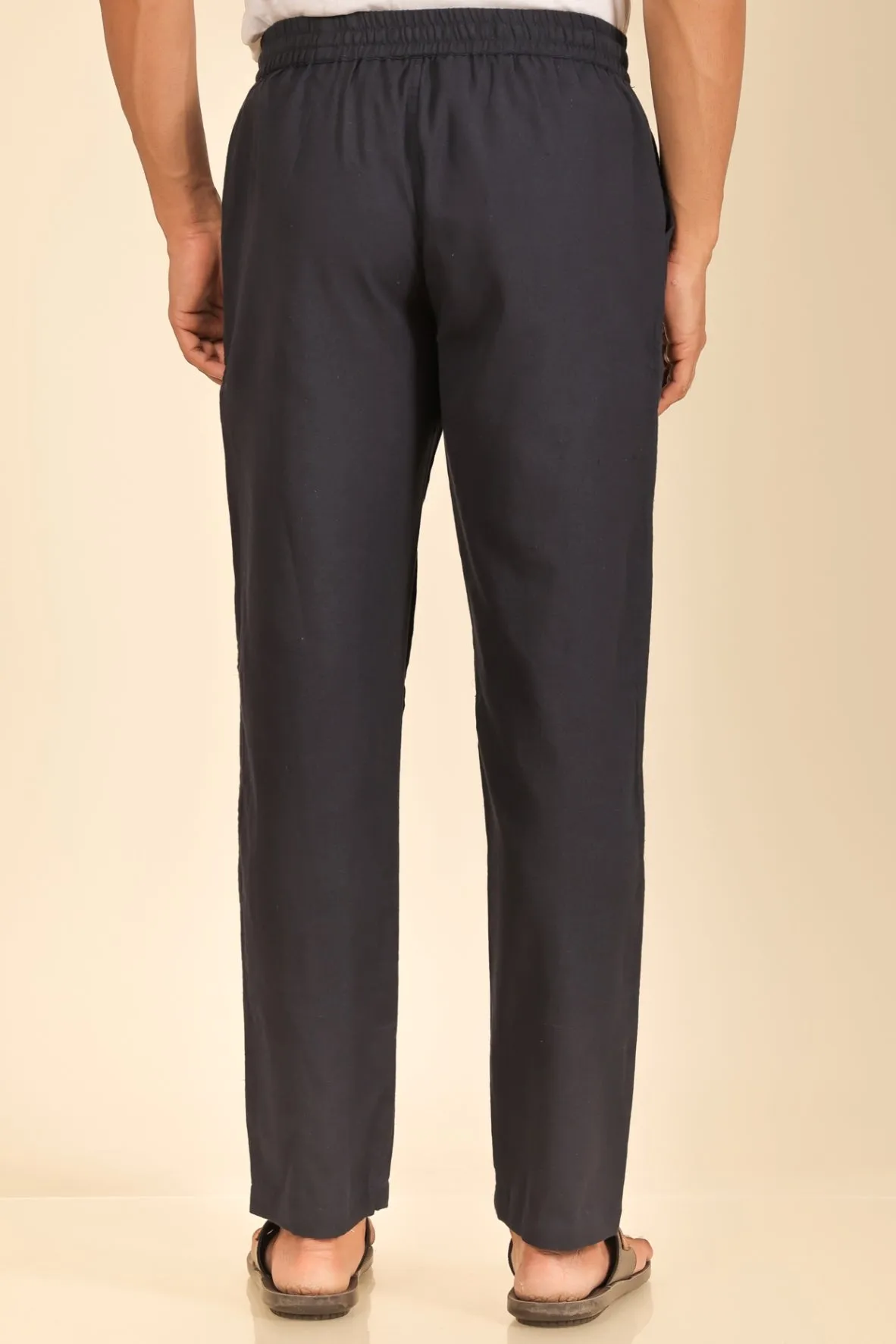 Black Color Men's Trousers