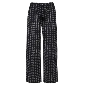 Black Manisha Cotton Lounge Pants