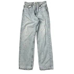 Blue Denim Jeans Straight By Agolde, Size: 0