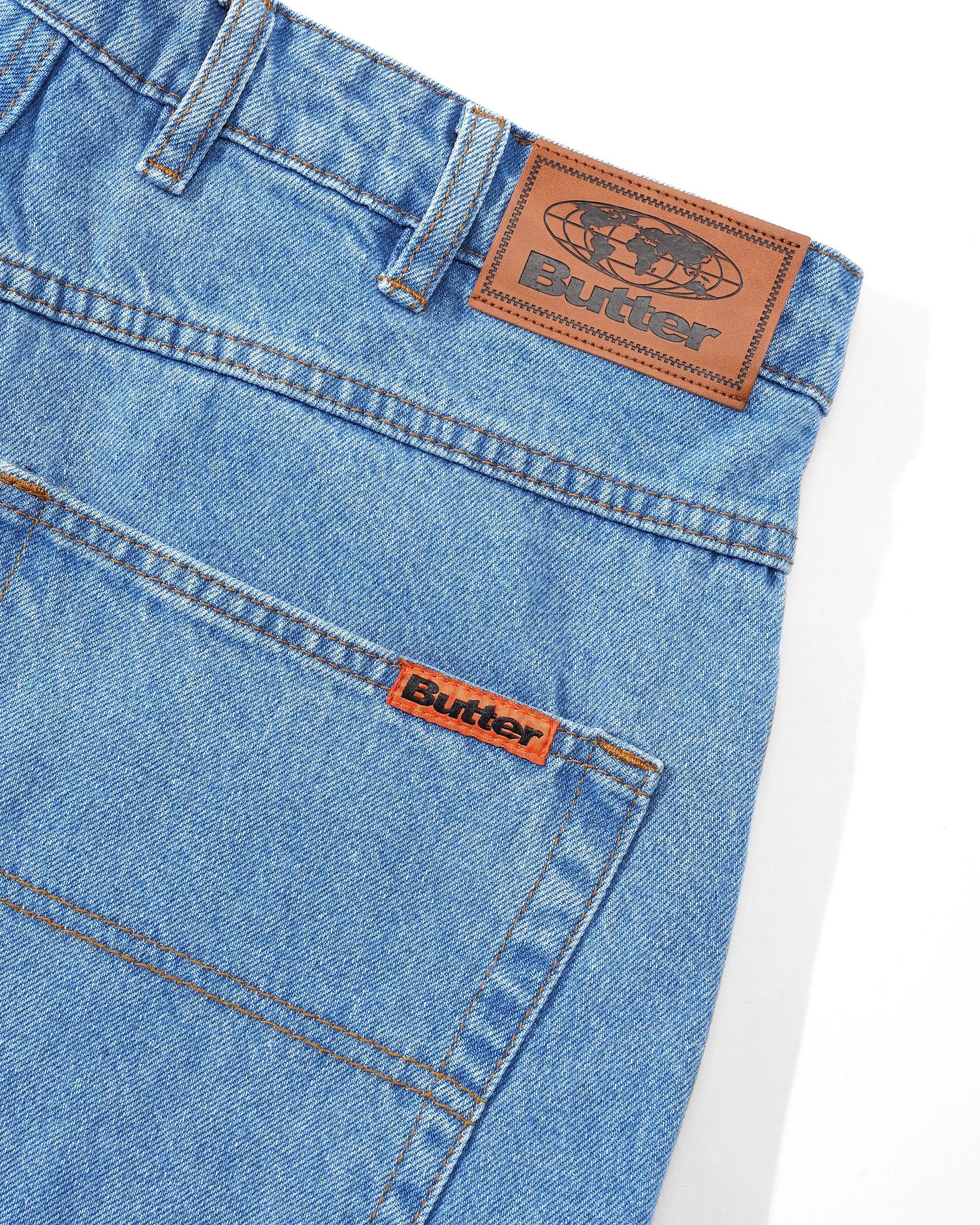 Butter Goods Relaxed Denim Jeans Core Q324 Washed Indigo