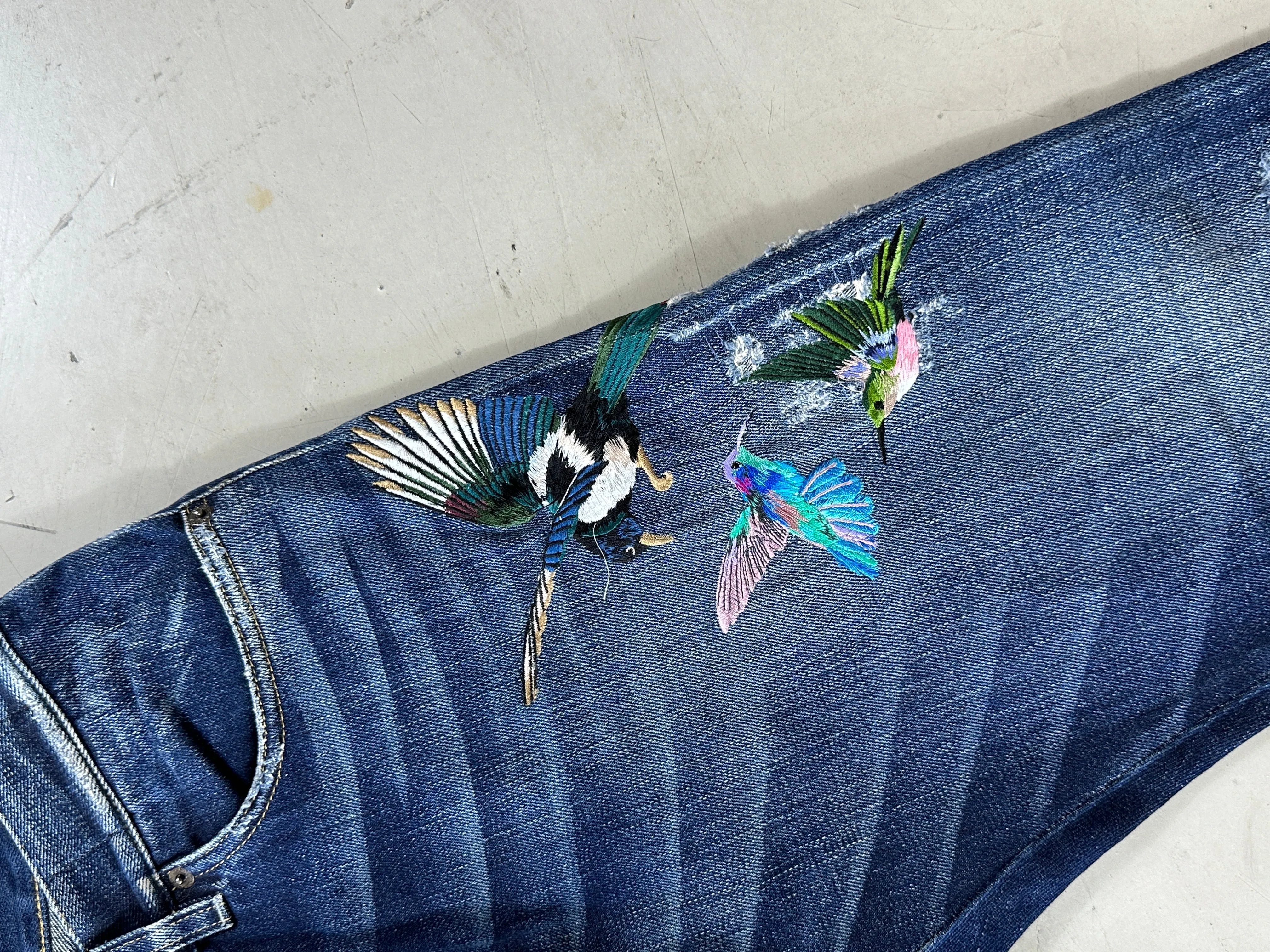 Cactus Bird Jeans