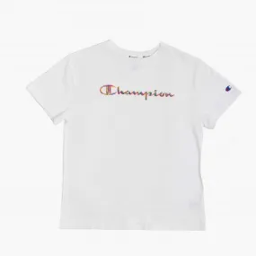 CHAMPION - Women - Paint Script Tee - White