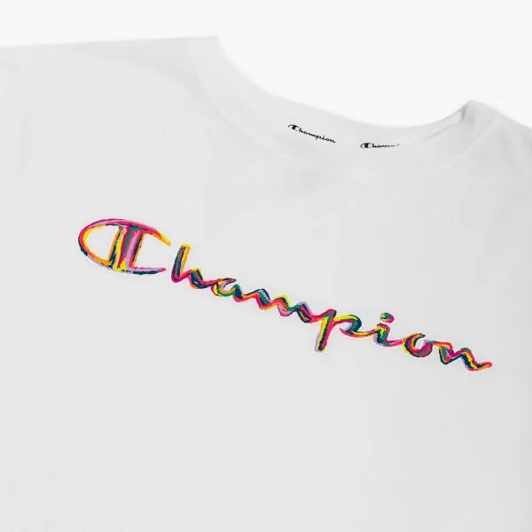 CHAMPION - Women - Paint Script Tee - White