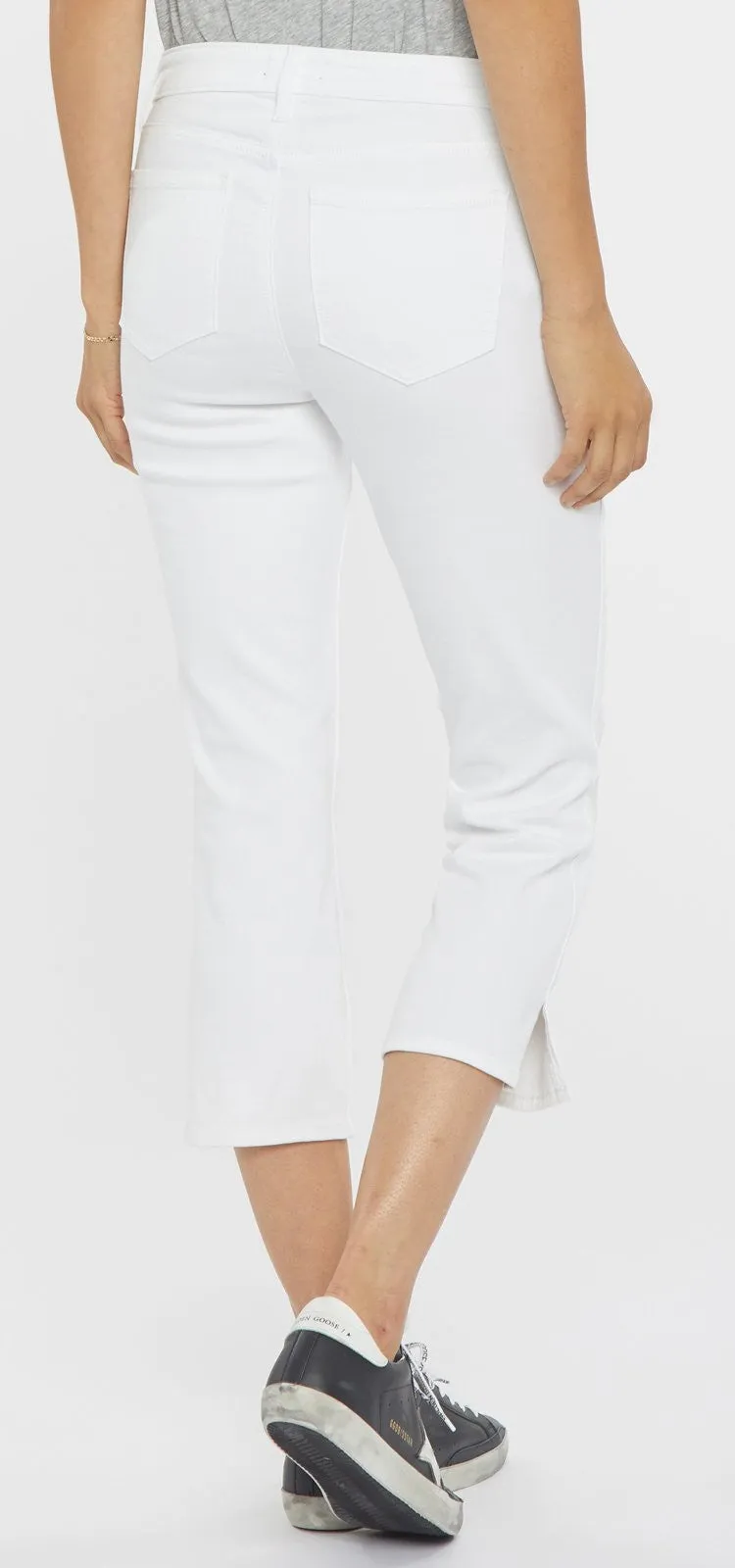 Chloe Capri Jeans Wit Premium Denim | Optic White