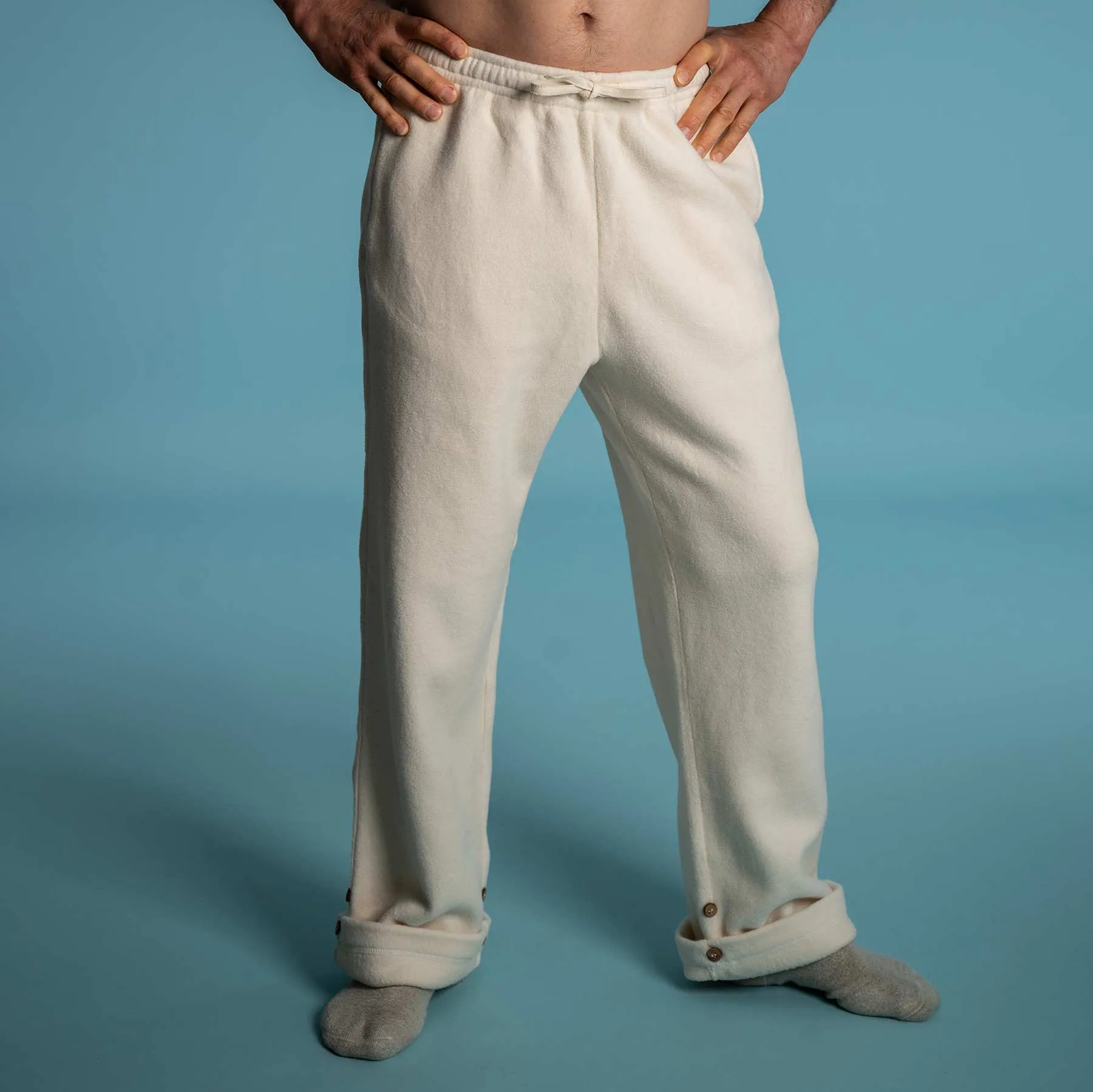 CLINT 100% Organic Cotton Fleece Sweat Pants (Plastic-free)