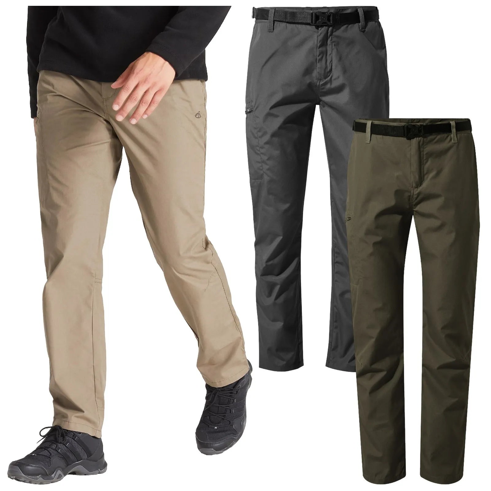 Craghoppers Mens Kiwi Boulder Slim Trousers